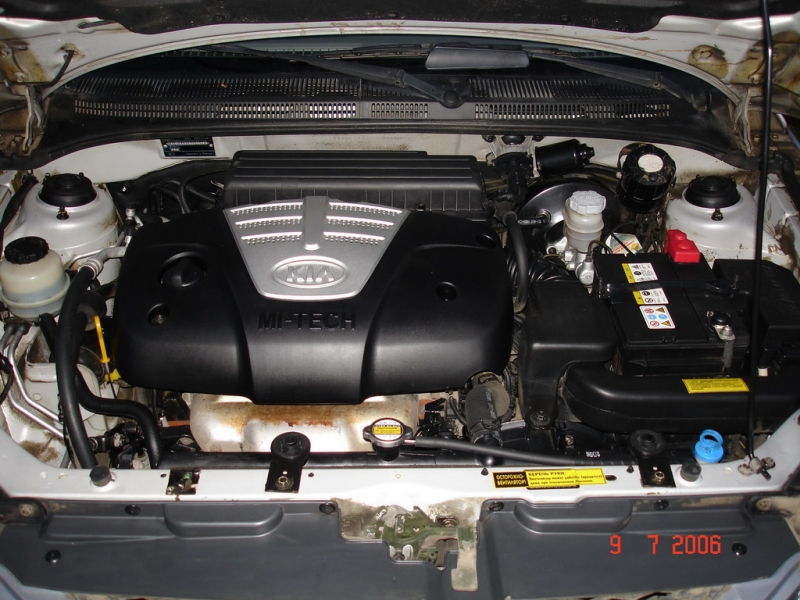 Двигатель после мойки