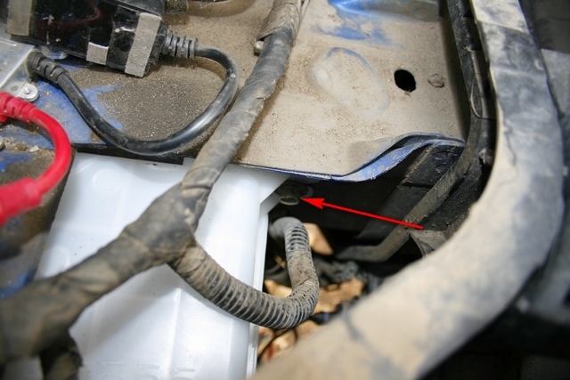 Установка датчика омывайки