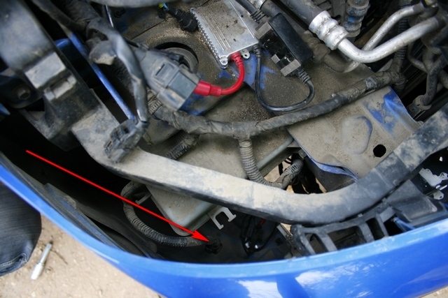 Установка датчика омывайки