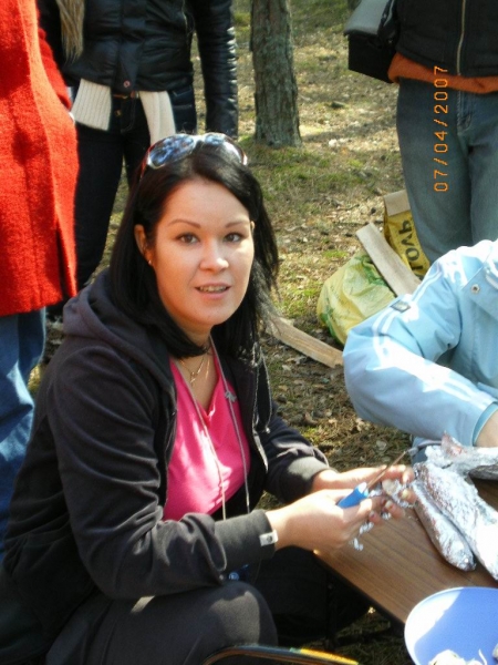 Как органично смотрится нож ...