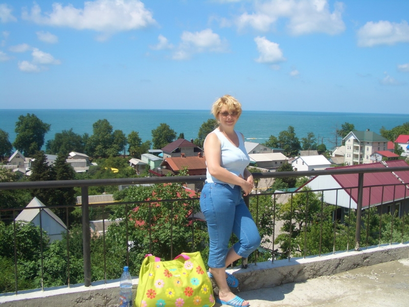 Вид на море перед домиком