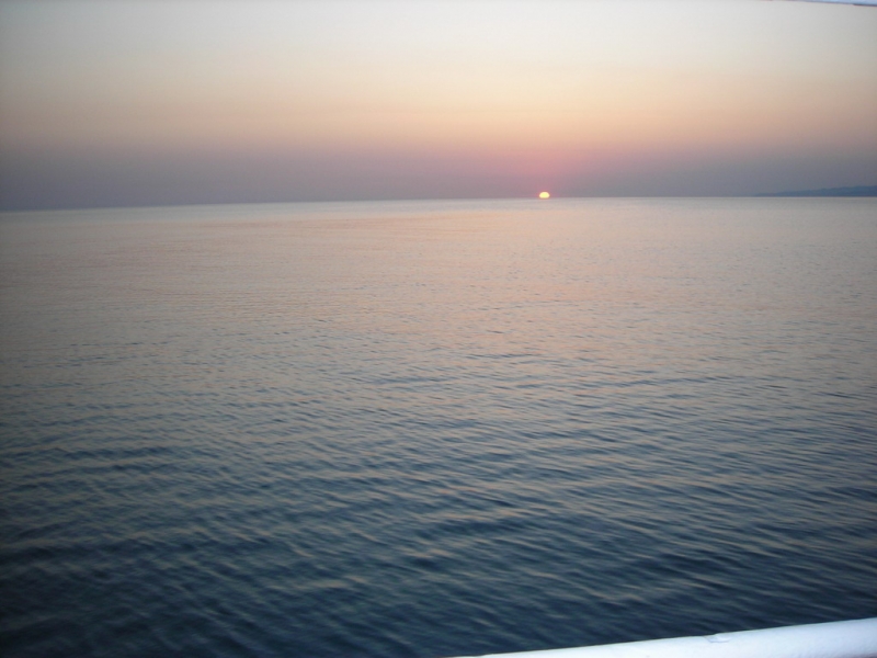 Закат на море