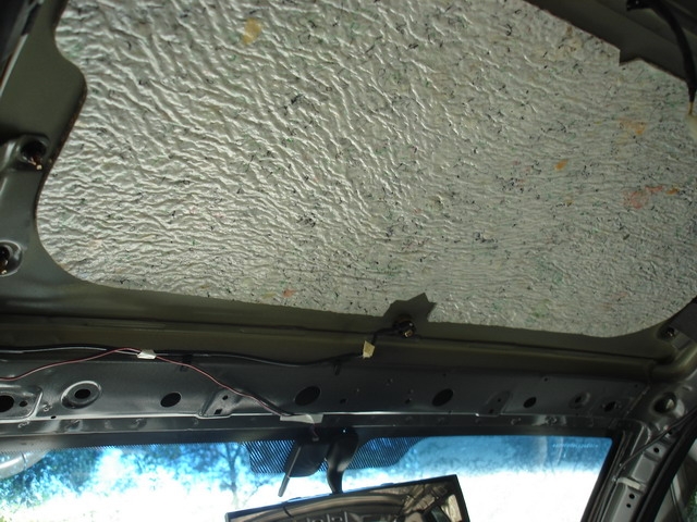 снятие потолка и проклейка тепло-шумоизоляцией