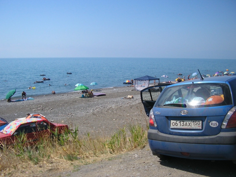 Пляж в 3-ех км от поселка Морской